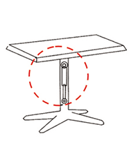 Table de bureau à abattant